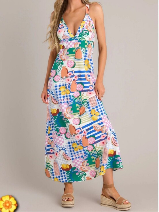 MINKPINK Dresses & Skirts - Minkpink Al Fresco Midi Dress - Picnic Print